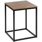 Five simply smart - bout de canap� en bois et m�tal chevrons