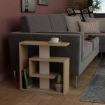 Bout de canap� design d�cor bois structure labyrinthe marfa