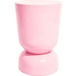 Bout de canap� en r�sine rose p�le brillant �31 cm - tilda