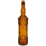 Bouteille carafe verre recycl� ourea ambr� 34x8x8cm
