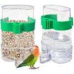 Bouteille d'eau en cage à oiseaux, 2 pièce oiseaux mangeoires eau automatique, distributeur d'eau transparent ... Bouteille d'eau en cage à oiseaux, 2 pièce oiseaux mangeoires eau automatique, distributeur d'eau transparent ...
