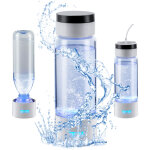 Bouteille d'eau enrichie en hydrogene 380 ml, generateur d'eau hydrogenee portable, technologie spe, ...