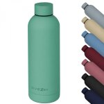 Bouteille, gourde isotherme chaud ou froid en acier inoxydable, rutilisable - 750 ml - vert vivezen