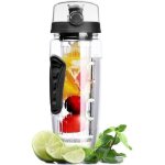 Bouteille � infusion de fruits avec etui isotherme anti - condensation et long infuseur - 1litre - noir ...