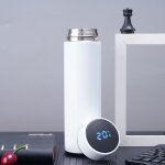 Bouteille isotherme en acier inoxydable tasse pour eau chaude avec indicateur de temprature  ecran ...