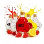 Bouteille de mariage en forme de c?ur, bouteille en verre de 250 ml avec impression, cadeau pour les ...