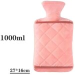 Bouteille thermos 1l, bouillotte avec couvercle souple, sans bpa, sans parfum, soulagement de la douleur, ...