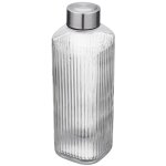 Bouteille en verre congo 1l avec bouchon pour eau, boissons, jus, limonades