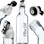 Bouteille en verre kadax pour huile d'olive et vinaigre 250 ml avec distributeur d'huile et de vinaigre ...