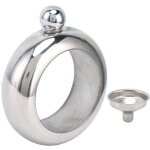 Bouteille de vin en acier inoxydable, bracelet jonc de flacon cadeau de flacons de vin en acier inoxydable ...