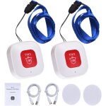 Bouton d'appel d'urgence wifi mini bouton d'urgence portable rechargeable sans fil wifi pager bouton ...