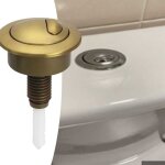 Bouton de chasse d'eau pour toilettes, pour robinet de chasse twyford / siamp optima 49, or