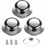 Bouton de couvercle, 3 pièces poignée couvercle casserole, convient pour poignée de couvercle en verre, ... Bouton de couvercle, 3 pièces poignée couvercle casserole, convient pour poignée de couvercle en verre, ...