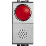 Bouton - poussoir btint4038r avec support de lampe rouge