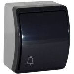 Bouton poussoir �tanche  sonnette  gris anthracite ip44 koala