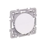 Bouton poussoir  fermeture 10a avec voyant - square blanc