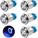 Bouton poussoir momentan� 16mm interrupteur poussoir 12v / 24v dc 3a �tanche interrupteur � bouton - ...