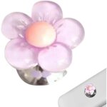 Bouton poussoir de toilette, outils de presse de toilettes en forme de fleur, rallonge universelle pour ...