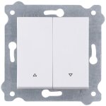 Bouton poussoir volet roulant blanc bornes � vis 216 / 01e exen