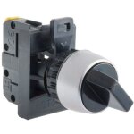 Bouton de commande rotatif avec stylet, 2 positions (0 - i), noir (1no), bague nickele st22 - p. cz ...