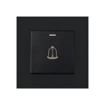 Bouton sonnette exterieur, 220, 250v interrupteur de sonnette  panneau en verre tremp bouton poussoir ...