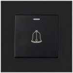 Bouton sonnette exterieur, 220250v interrupteur de sonnette � panneau en verre tremp� bouton poussoir ...