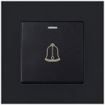 [jamais utilis]bouton de sonnette extrieur, interrupteur de sonnette 220 - 250v avec panneau en verre ...