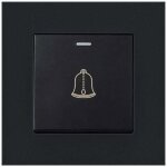 Bouton de sonnette ext�rieur, interrupteur de sonnette 220 - 250v avec panneau en verre tremp�. ce bouton ...