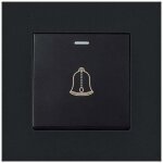 Bouton de sonnette ext�rieur, interrupteur de sonnette 220 - 250v avec panneau en verre tremp�. ce bouton ...