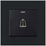 Bouton de sonnette extrieur, interrupteur de sonnette 220 - 250v avec panneau en verre tremp. ce bouton ...