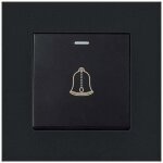 Bouton de sonnette ext�rieur, interrupteur de sonnette 220 - 250v avec panneau en verre tremp�. ce bouton ...