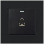 Bouton de sonnette ext�rieur, interrupteur de sonnette 220 - 250v avec panneau en verre tremp�. ce bouton ...