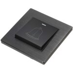 Bouton de sonnette ext�rieur, interrupteur de sonnette de porte en alliage d'aluminium 220 - 250v, panneau ...