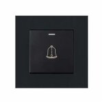 Bouton de sonnette ext�rieure sans fil �tanche, interrupteur 220 - 250v, diam�tre 8, 6 cm (3, 38 pouces) ...