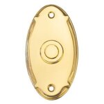 Bouton sonnette laiton massif milan