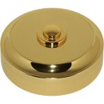 Bouton sonnette rond filaire laiton massif