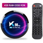 Box tv android k98 plus - hk1rbox - lecteur multim�dia - 4go ram 32go rom