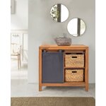 Boxel - meuble salle de bain en bois de teck recycle