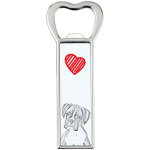 Boxer, boxer iii - d�capsuleur chien, ouvre - frigo personnalis�, cadeau homme unique par art - dog