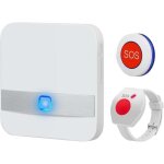 Bracelet d'alarme pour seniors, syst�me d'alarme sans fil pour la maison, alarme pour seniors, 52 sonneries ...