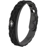 Bracelet antistatique en silicone sans fil � motif losange, antistatique et �quilibrant gr�ce � ses anions, ...