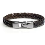 Bracelet homme bracelet homme cuir bracelet cuir mati�re naturelle bracelet cuir tress� et tress� marron ...