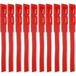 Bracelets d'identification pour vaches, 10 pi�ces, colliers d'identification pour b�tail (rouge)