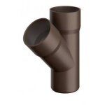 Braga simple 45� pour tuyau de descente pluie dimensions : diam. 80 cuivr�