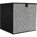 Braid �tag�re bo�te 30x30cm pliable noir et blanc