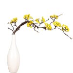 Branche de rotin de fleur de cerisier de simulation zen, ornement de fausse fleur arrangement floral ...