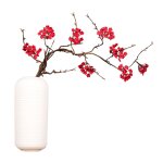 Branche de rotin de fleur de cerisier de simulation zen, ornement de fausse fleur arrangement floral ...