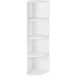 Tagre d'angle  4 niveaux, tagres de rangement autoportantes, bibliothque en bois, pour cuisine, ...