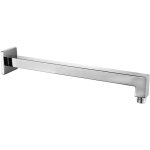 Bras de douche carr� anodis� argent 40 cm x 6, 5 cm x 6 cm, tube de remplacement pour pommeau de douche ...