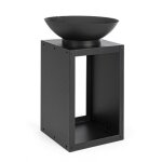 Iperbriko - brasero en acier 50x75h cm noir